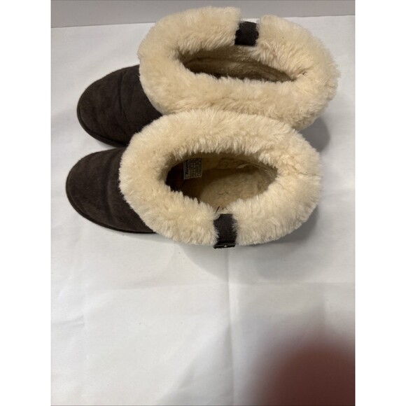 BEARPAW Abby 1257W Suede Sheepskin Lined Youth Size 5 - Picture 5 of 8